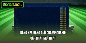 Bảng Xếp Hạng Giải Championship - Cập Nhật Mới Nhất