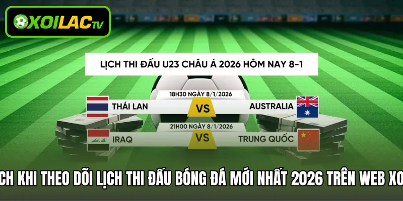 Lợi ích khi theo dõi lịch thi đấu bóng đá mới nhất 2026 trên web Xoilac