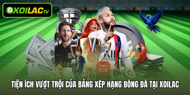 Tiện ích vượt trội của bảng xếp hạng bóng đá tại Xoilac